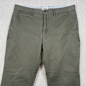 Perk Mens 36x30 Faded Olive Green Slim Fit Stretch Feel Good Chino Pants